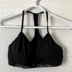CALVIN KLEIN black sports bra